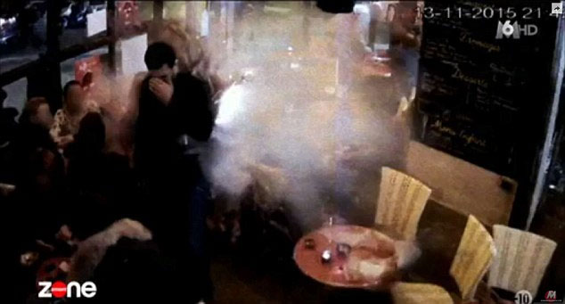 CCTV Footage Of Paris Cafe Attack Aired During Zone Interdite