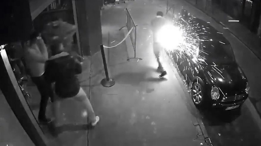 E Cigarette Bursts In Mans Pocket