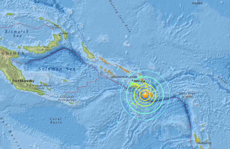 BREAKING Powerful 7.8 Earthquake Hits Solomon Islands