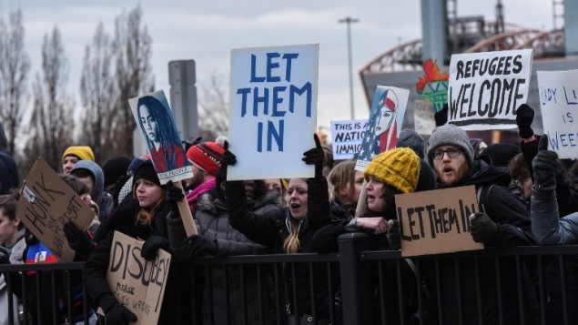 Trump Faces Protest Following Executive Order To Ban Travelers From 7 Muslim Countries