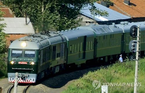 North Korean leader Kim Jong Un en route to Hanoi via train